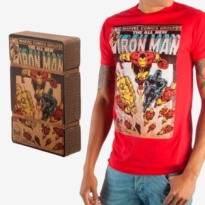 Official Iron Man Collectable Boxed T-shirt